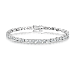 Light weight Lab-Grown Round Diamond Tennis Bracelet