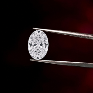 1 Carat 3EX Oval Lab-Grown Diamond - D Color, VS1 Clarity - IGI Certified