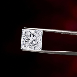 0.5 Carat 3EX Princess Lab-Grown Diamond - D Color, VS1 Clarity - IGI Certified
